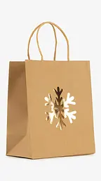 Новорічний подарунковий пакет СНІЖИНКА 9054B Різнокольоровий shop (2000999333774)