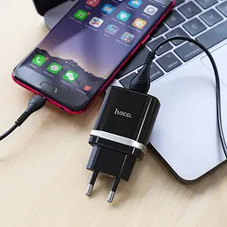 Адаптер мережевий HOCO Micro USB cable Smart FCP/AFC C12Q 18W набо білий - мініатюра 5