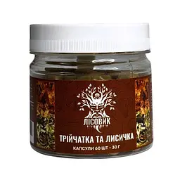 Капсули Лісовик Трійчатка з лисичкою протипаразитна 60 капсул