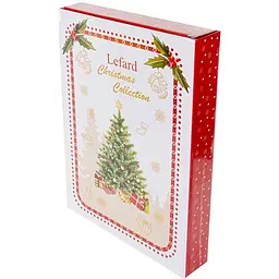 Блюдо Lefard Christmas Delight, 36 см, червоний з білим (985-141) - мініатюра 3