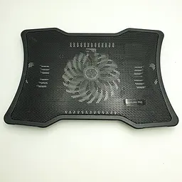 Підставка для ноутбука охолодна до 15” LED підсвічування 33x23см 1 вентилятор UKC N133 чорний