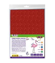 Фоаміран із блискітками із клейким шаром KIDS Line, 2 мм, А4, 5 аркушів в упаковці (В асортименті)