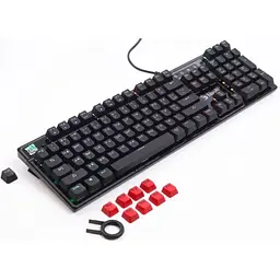 Клавіатура Bloody B750N чорна, механiчна ігрова, LK Green перемикачі, USB - мініатюра 2