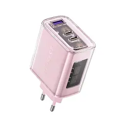Зарядний пристрій Acefast 3xUSB 65W (2xUSB-C+USB-A) Gan A45 Fast Charger Cherry blossom (6974316282082) - мініатюра 3