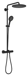 Душова система з термостатом для настінного монтажу Grohe Rainshower Smartactive 310 22119KF0, Чорний матовий - мініатюра 2