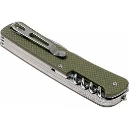 Багатофункціональний ніж Ruike Criterion L32, (8.5 см) 12C27 / G10 зелений, 13 інстр. - мініатюра 4