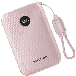 Батарея універсальна Vention 10000mAh, 22.5W, PD, QC, Pink (FKAP0-C) - мініатюра 3