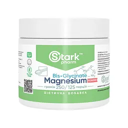 Магній Stark Pharm (Bis-Glycinate) - 250 г, для м’язів і нервової системи