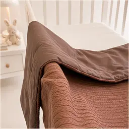 Плед дитячий MirSon Premium Pique Brown 110х140 см (2200013892540) - мініатюра 5