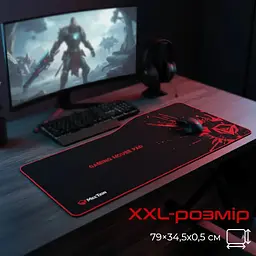 Килимок для мишки Meetion P100 Black/Red (MT-P100) - мініатюра 6
