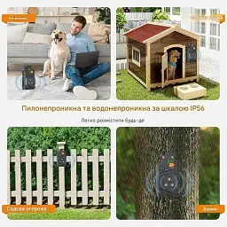 Ультразвуковий антигавкітний пристрій Honey Paws Q06 Black - мініатюра 2