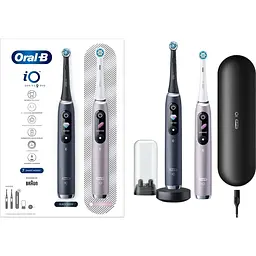 Електрична зубна щітка Oral-B iO Series 9 Duo Black + Onyx/Rose Quartz [123149] - мініатюра 3