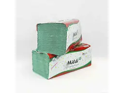 Рушник паперовий MILDI 250рул V-типу 23 x 25см Зелений