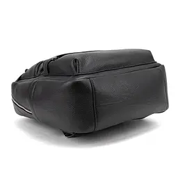 Чоловічий шкіряний рюкзак чорний Tiding Bag A25F-210727A - мініатюра 5