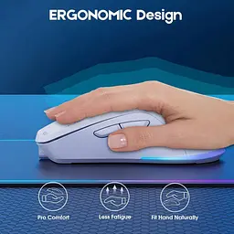 Комп'ютерна мишка Onikuma бездротова ігрова CW917 з підсвіткою Bluetooth 2.4GHz акумуляторна ергономічна для ПК - мініатюра 5