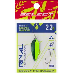 Блешня Select Rival 2.3g 30mm #17 DarkSpace Chartreuse - мініатюра 2