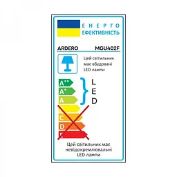 Світлодіодний магнітний трековий світильник Ardero MGU402F Ultra 12W 4000К чорний (80133) - мініатюра 5