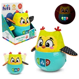 Інтерактивна неваляйка Kids Hits Roly-Poly Сова зі звуком та світлом (KH64/001)