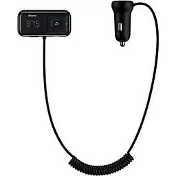 FM-трансмітер Baseus T Shaped S-16 Car bluetooth MP3 Player чорний (CCMT000201) - мініатюра 2