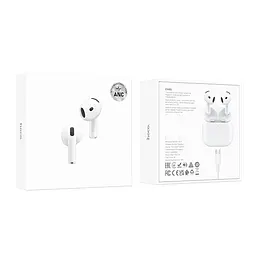 Бездротові TWS навушники Hoco EW85 ANC Bluetooth V5.4 300mAh Type–C White (37933_3665292) - мініатюра 3