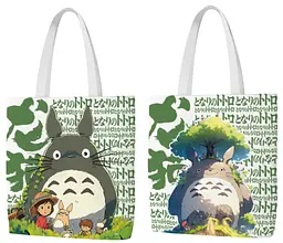 Шоппер еко-сумка Мій сусід Тоторо My Neighbor Totoro 33 х 37 см двосторонній