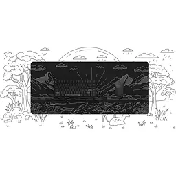 Ігрова поверхня Dark Project Terra Nostra XL Black (DPMP_NOSTRA_BLACK_XL) [151424] - мініатюра 8