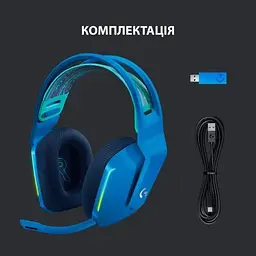 Навушники Logitech G733 Lightspeed Wireless RGB Gaming Headset Blue (981-000943) - мініатюра 6