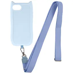Чохол TPU GETMAN Cat with straps для Apple iPhone 16e / 17e (6.1) Blue