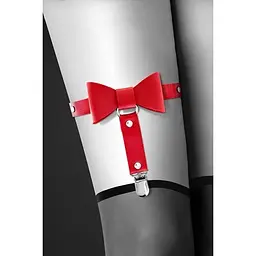 Гартер на ногу Bijoux Pour Toi - With Bow Red - мініатюра 2