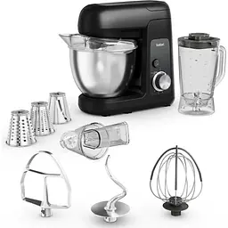 Кухонна машина Tefal Bake Partner 1100Вт чорний - мініатюра 2