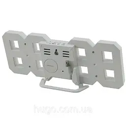 Настільний цифровий LED-годинник / White - мініатюра 4