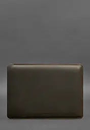 Шкіряний чохол BlankNote для MacBook 14 дюйм Темно-коричневий Crazy Horse - мініатюра 2