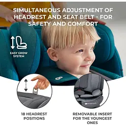 Автокрісло Kinderkraft Oneto3 i-Size Harbour Blue KCONE300BLU0000 (00-00305209) - мініатюра 15