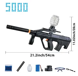 Бластер Automatic Splatter Gun 5000 шт. гель кульок з бризками red - мініатюра 2