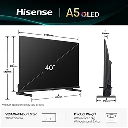 LED-телевізор Hisense 40A5Q - мініатюра 3