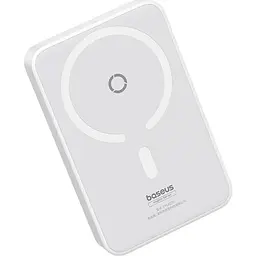 Портативна батарея Baseus MagPro Magnetic Bracket 5000mAh АКБ магнітний білий P10064101223-00 - мініатюра 3