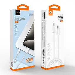 Кабель WUW-X200 Type-C to Type-C PD 60W білий - мініатюра 2
