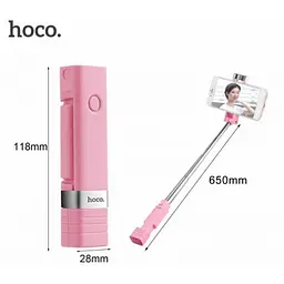 Бездротовий монопод для селфі HOCO K4 Beauty Wireless Selfie Stick Рожевий
