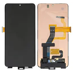Дисплей для Samsung G998 Galaxy S21 Ultra 5G, чорний, без рамки, Оригінал (переклеєне скло)