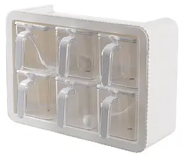 Набір спецівниць Violet House 0438 Spice White, 6 шт (7024354) - мініатюра 4