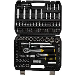 Набір насадок торцевих і біт Sigma 1/4", 1/2" 110 шт CrV mid (6003771) - мініатюра 3
