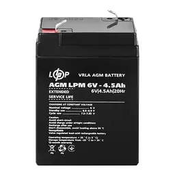 Акумулятор AGM LPM 6V - 4.5 Ah - мініатюра 2