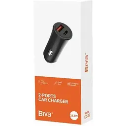 Автомобільний зарядний пристрій Biva CC-23 2-Ports Car Charger - мініатюра 2