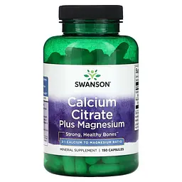 Цитрат Кальцію та Магній Calcium Citrate Plus Magnesium - 150 капсул