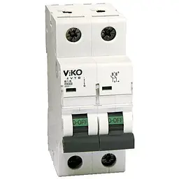 Автомат 2С (двополюсний) 25А 4,5кА 230/400V Тип С ТМ VI-KO