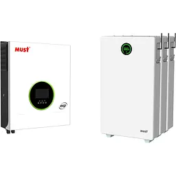 Система зберігання енергії Must PV19-10048EXP 10kW + 3 АКБ LP28-48200 30.7kWh (51.2V/200Ah/10240Wh) [174080]