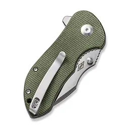 Ніж складаний кишеньковий Civivi Gordo, (6.4 см) D2 / Micarta оливковий - мініатюра 5