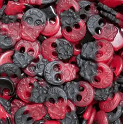 Жувальні цукерки Bubs Hallon Liquorice Skalle Gelatinfri 92г - мініатюра 5