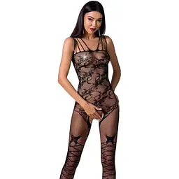 Ажурний бодістокінг із інтимними вирізами Passion BS076 black One size