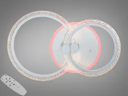 Люстра стельова LED Diasha A8180/2WH, 55W, 4100K, білий метал, сучасний стиль для дому